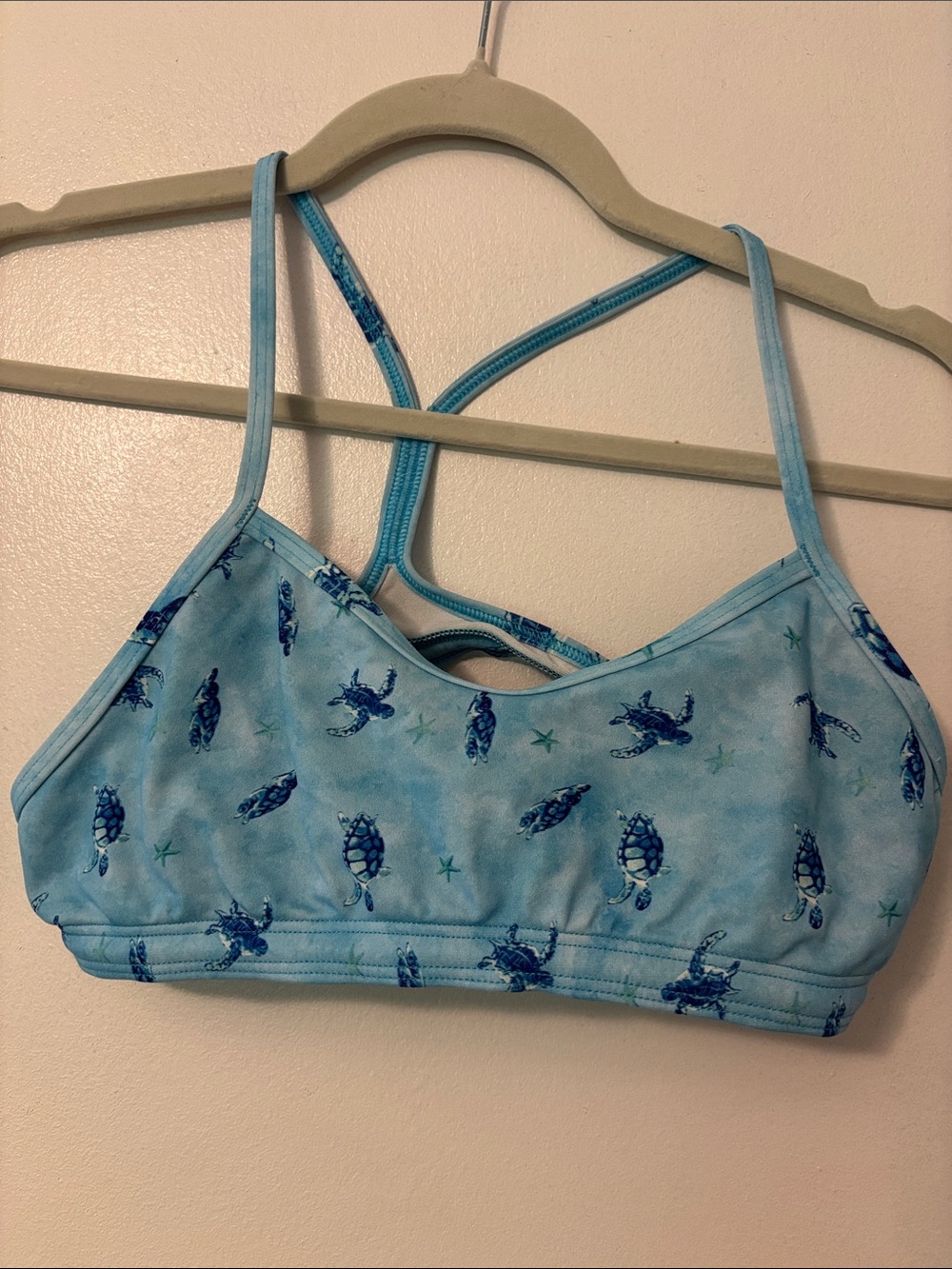 Jolyn Clothing Light Blue Sea Turtle Bikini Top “HEIDI”